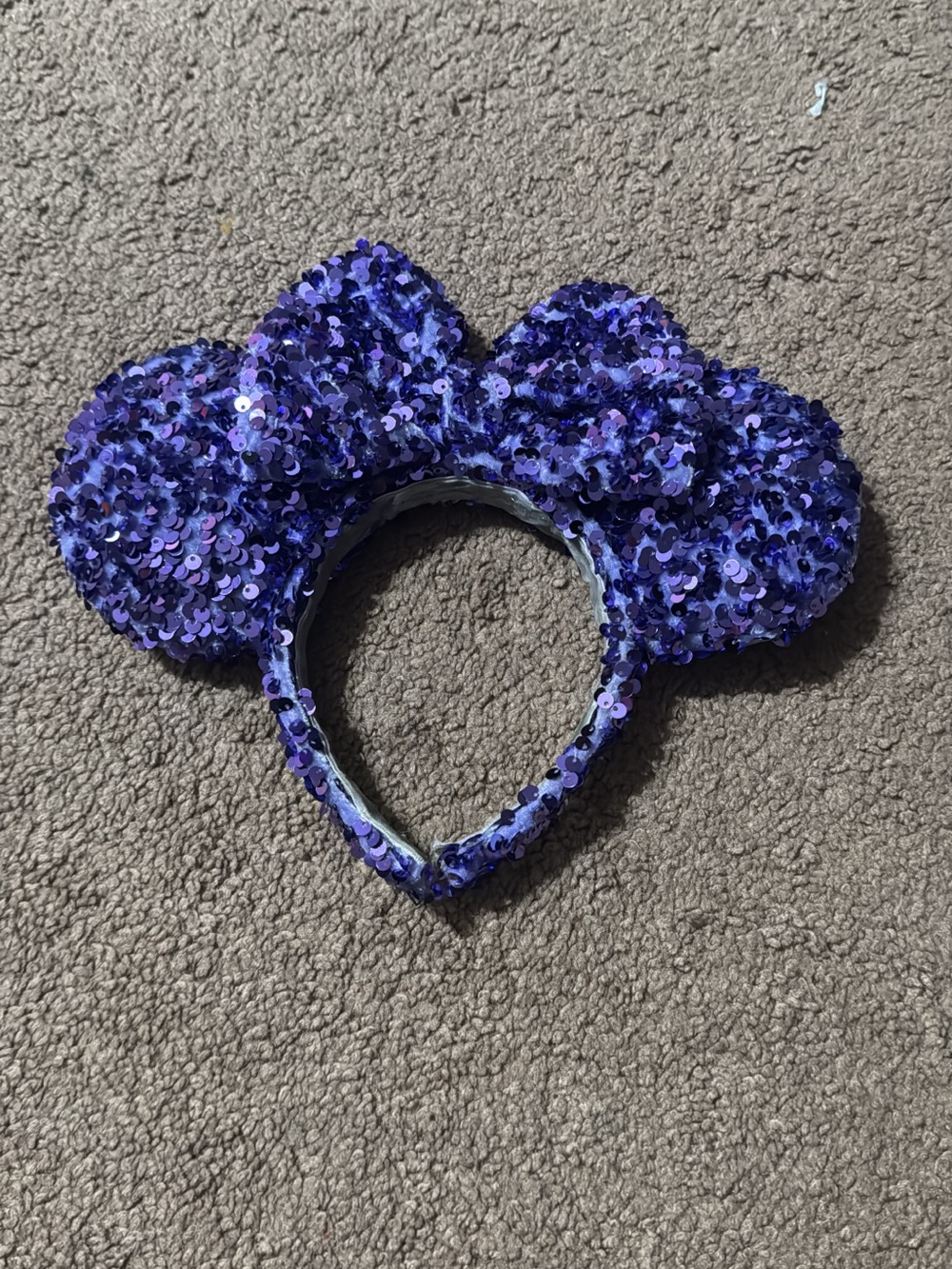 Disney Purple Sequin Minnie Ears Headband